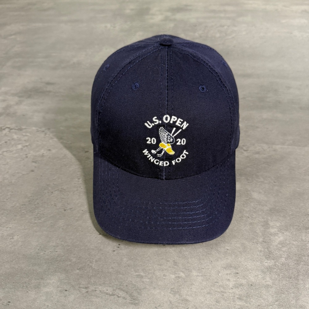 USGA US Open Winged‎ Foot Hat Baseball Cap Mens Navy Blue 2020 Member Golf Cap